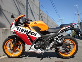 CBR250R-3A後期型ABS,セキュリティ付きREPSOL